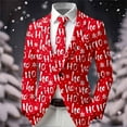 thumbnail image 5 of DHFJKG Boys Christmas Suit Jackets Formal Party Coat Xmas Printed Long-Sleeve Button-Front Slim-Fit Stretch Blazer For 3-14 Years Old Kids Soft Festive Wear, 5 of 5