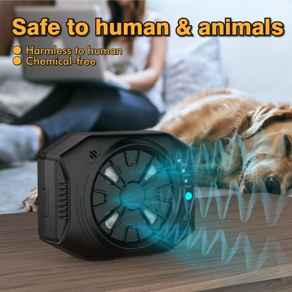 Riforla Barking Dog Trainer Dog Pet Training Supplies Noise Dog Barking Nuisance Pet Supplies Black