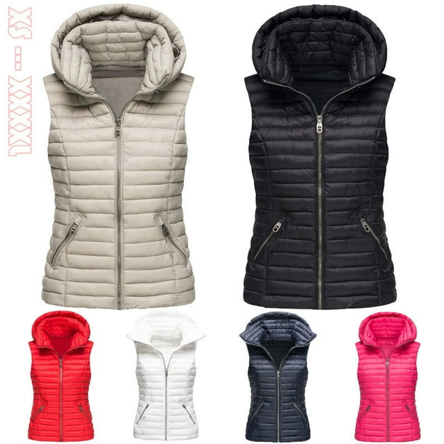 Veste Sans Manches en Coton pour Femmes Printemps et Automne Hiver, Manteau de Mode pour Femmes, Veste en Coton Sans Manches pour Femmes, Taille Européenne, Veste pour Femmes