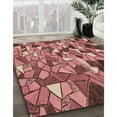 thumbnail image 2 of Ahgly Company Indoor Rectangle Patterned Brown Red Area Rugs, 2' x 4', 2 of 6