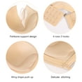 thumbnail image 2 of Exerin Push Up Bras Seamless Wireless Anti-Slip Women's Strapless Bra Shape Support Lift(Beige Flower,34D), 2 of 5