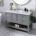 thumbnail image 2 of Elegant Decor Metropolis 48" Single Marble Top Bathroom Vanity in Gray, 2 of 16