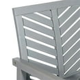thumbnail image 5 of Afuera Living Outdoor Wood Patio Chevron Rocker in Gray Wash, 5 of 8