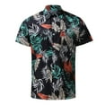 thumbnail image 5 of TAIAOJING Mens Floral Hawaiian Shirts Mens Spring Summer Beach Tropical ButtonUp Printed Short Sleeve Button Down Blouse Shirt, 5 of 5
