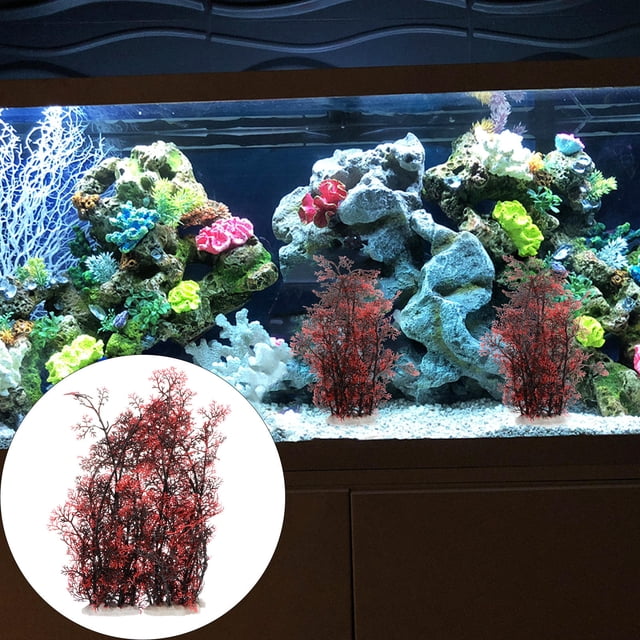 Nestingho 2Ud Decorativas Artificiales Para Acuarios Con Material PVC Y Cerámica