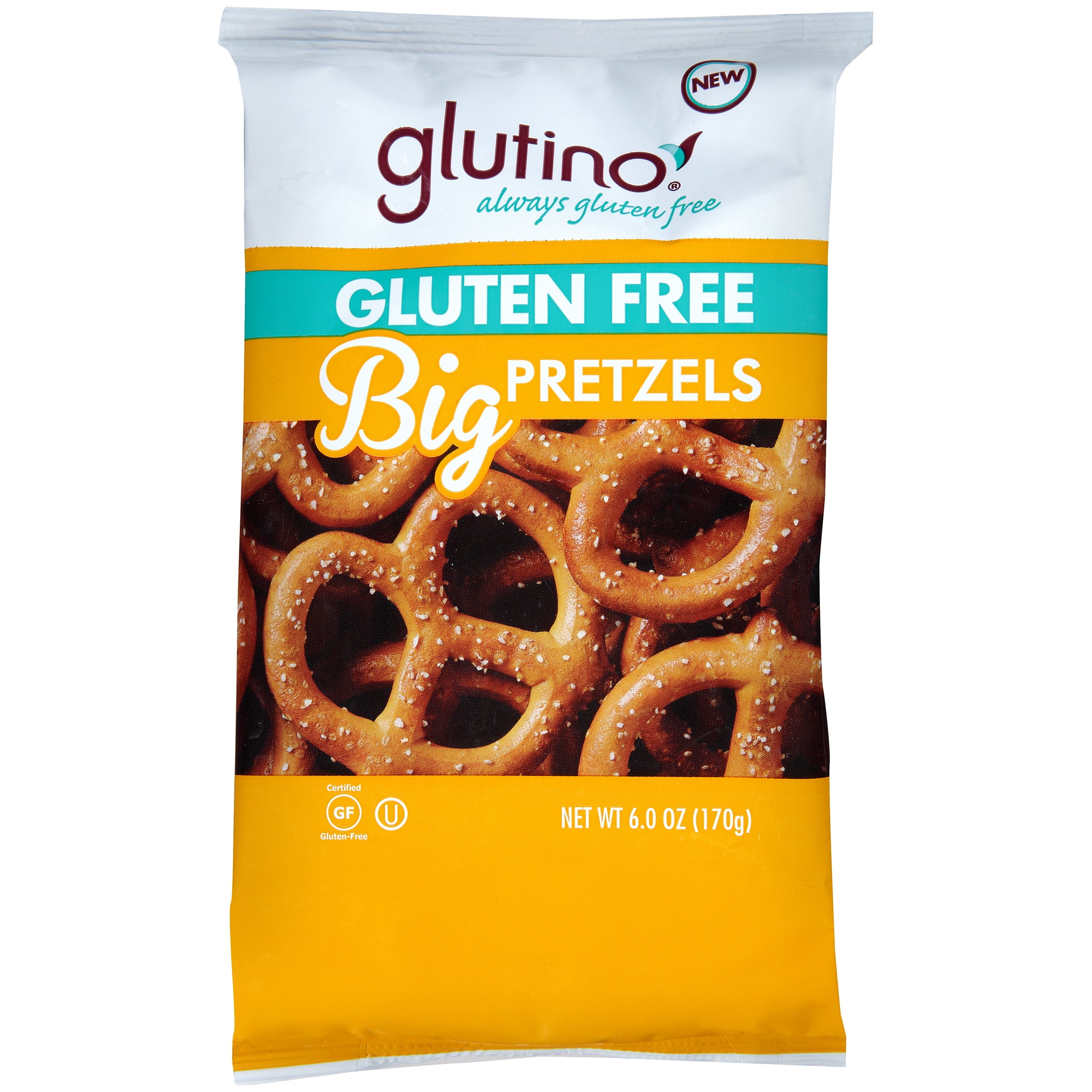 Glutino Gluten Free Big Pretzels 6.0 oz. Bag by Glutino, a Division of Boulder Brands USA, Inc.