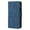Blue, variant on iPhone 13 Wallet Case, Soft Leather Zipper Magnetic Buckle Horizontal Flip Cover with 5 Card Slots, Black