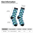 thumbnail image 2 of KLL Blue Lotus Flower Print Cool Socks Men's Women's Crew Socks Funny Crazy Novelty Stockings, 2 of 6