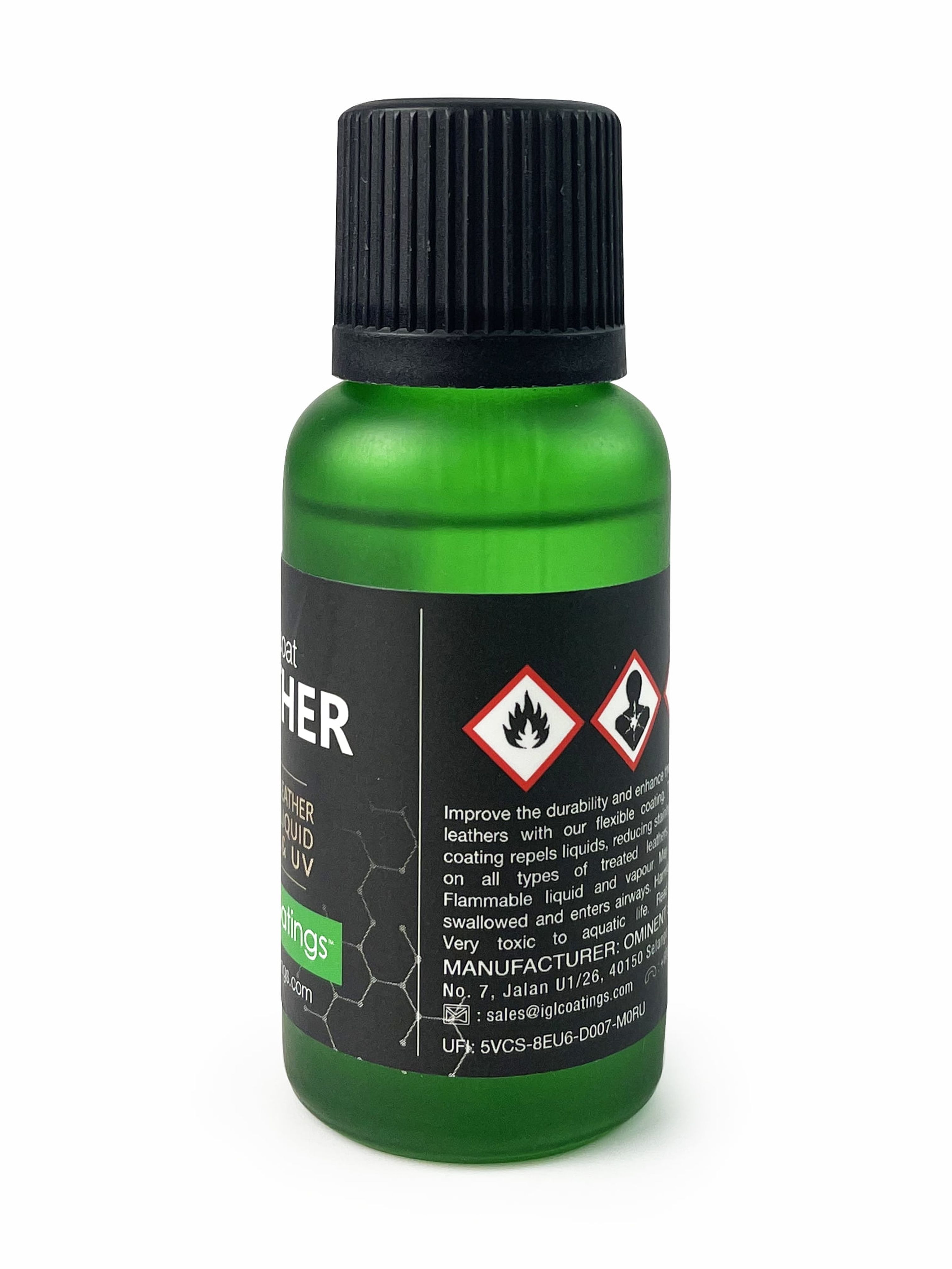 IGL Ecocoat Leather, Protector Against Liquid Stains and UV (30ml)