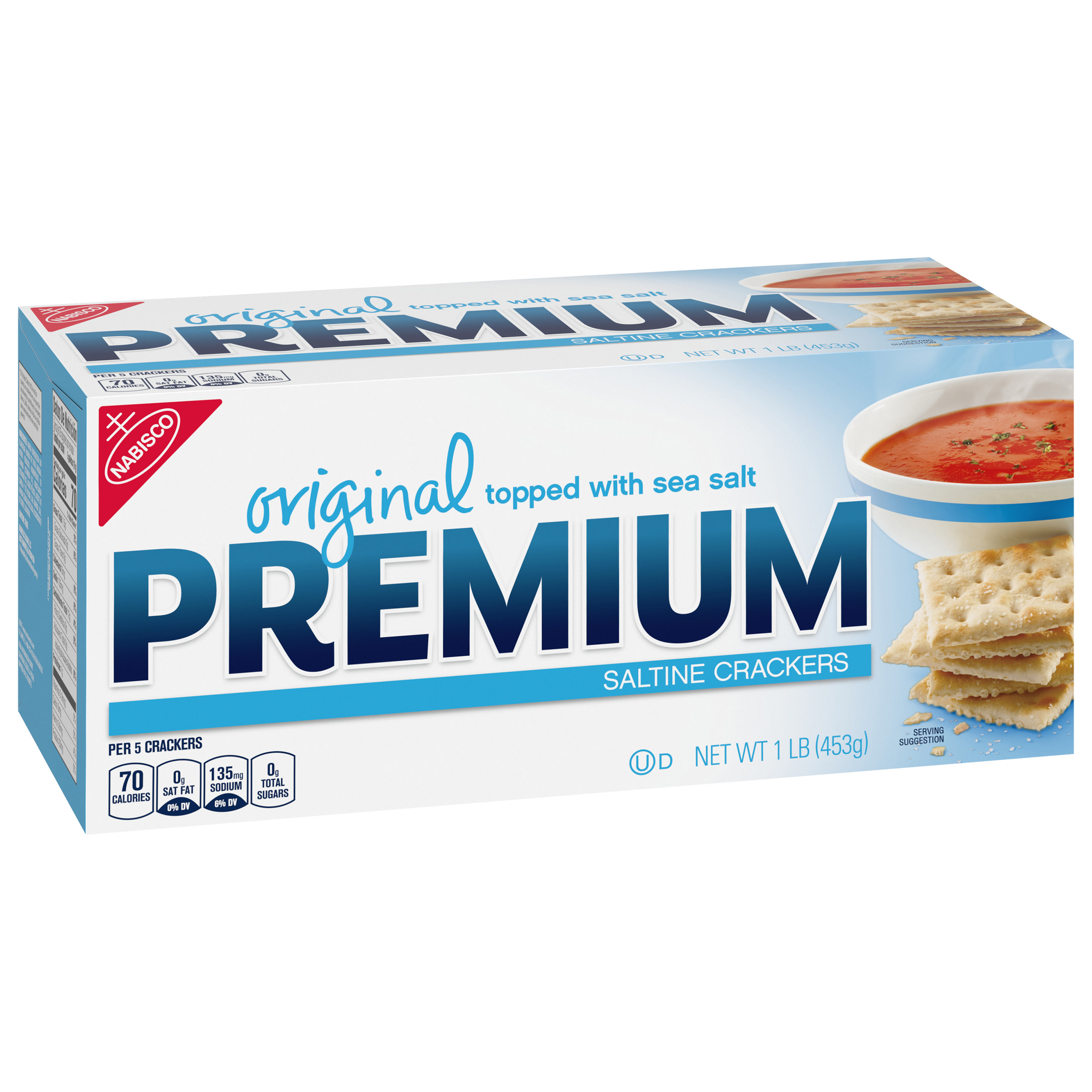 Premium Original Saltine Crackers, 16 oz - image 2 of 14