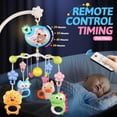 thumbnail image 4 of Crib Mobile with Music and Lights, Baby Mobiles for Cribs, Nursery Musical Mobile for Bassinets Toys Hanging Girls Boys, Pack and Play Space Portable Animal Mobile Hanger Arm Clip On Attachment, 4 of 9