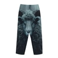 thumbnail image 3 of Lsque Moody Ram Portrait Print Women's Pajama Pants, Lounge Pant - Comfortable Home Wear,Elastic Waistband, Stylish Design-XX-Large, 3 of 9