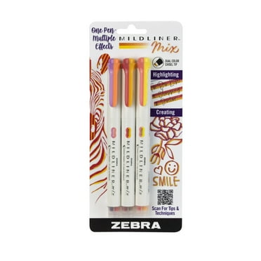 Mildliner Mix Creative Highlighters Warm Colors Set 3 Pack