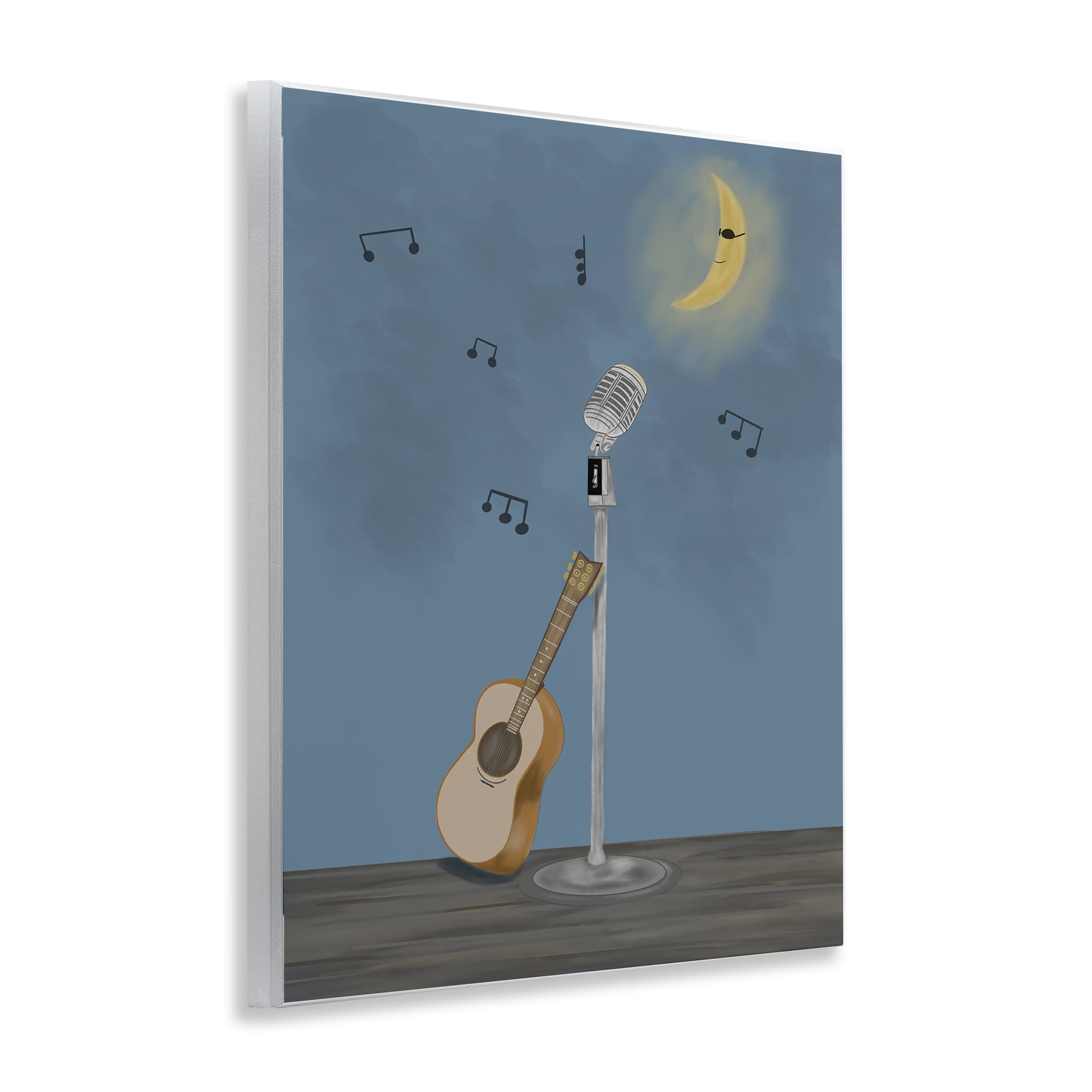 Stupell Industries Music And Moon Stage Wall Plaque Art, design by Leslie Hermosa