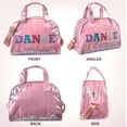 thumbnail image 4 of Dance Duffle Crossbody Garment Bags for Dancers, Girls, Teens, Athletes Glitter Dance Workout Carry On Waterproof Weekender Overnight Duffel Bag with Pockets, 4 of 6
