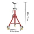 thumbnail image 2 of Soporte de tubo VEVOR, soporte de gato de tubo, soporte de tubo de cabeza en V de altura ajustable de 28 a 52 pulgadas, soportes de gato de tubo con ruedas 882 LB, 2 of 8