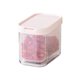 thumbnail image 1 of Caja de almacenamiento transparente para ajo, jengibre y cebolla con capa de drenaje, a prueba de olores, apilable, organizador para refrigerador para mantener la frescura de los alimentos., 1 of 7