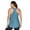 Beach Blue, variant on RBX Active Plus Size Women's Twist Back Soft Relaxed Tank Top Tunic