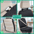 Black Front Seat 1 Pack Waterproof Pet Car Seat Cover with Side Flaps ...