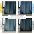 thumbnail image 3 of HPD Half Price Drapes Avalon Blue Heritage Plush Velvet Room Darkening Curtains for Bedroom & Living Room Curtains (1 Panel), Window Curtains 120 inches long, Extra Wide Curtains & Drapes, 100W X 120L, 3 of 10
