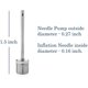 thumbnail image 2 of 5pcs Stainless Steel Metal Air Pump Inflatable Ball Needle Air Pump Needle, 2 of 3
