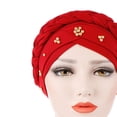 thumbnail image 7 of Limei Women Turban,Colorful Floral Printed One Plait Elegant Stretch Turban Head Wrap for Cancer Chemo (Sapphire Blue), 7 of 7