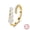 Gold, variant on Pearl Rings for Women Dainty 925 Sterling Silver CZ Open Wrap Rings Fashion Statement Wedding Band Ring Mother's Day Birthday Summer Ocean Jewelry Gifts for Her