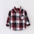 thumbnail image 2 of 18-24 Months Toddler Boys Button Up Dress Shirt 12 18 24 Months 2T 3T 4T 5T 6T 7T 8T Kids Long Sleeve Tops School Uniform Spring Fall Clothes Tops, 2 of 4