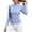 Light Blue, variant on Women T-Shirts Slim Fit Breathable Long Sleeve Activewear Tops For Yoga Running Gym Fitness Tops Autumn Training Leisure Solid Color Streetwear