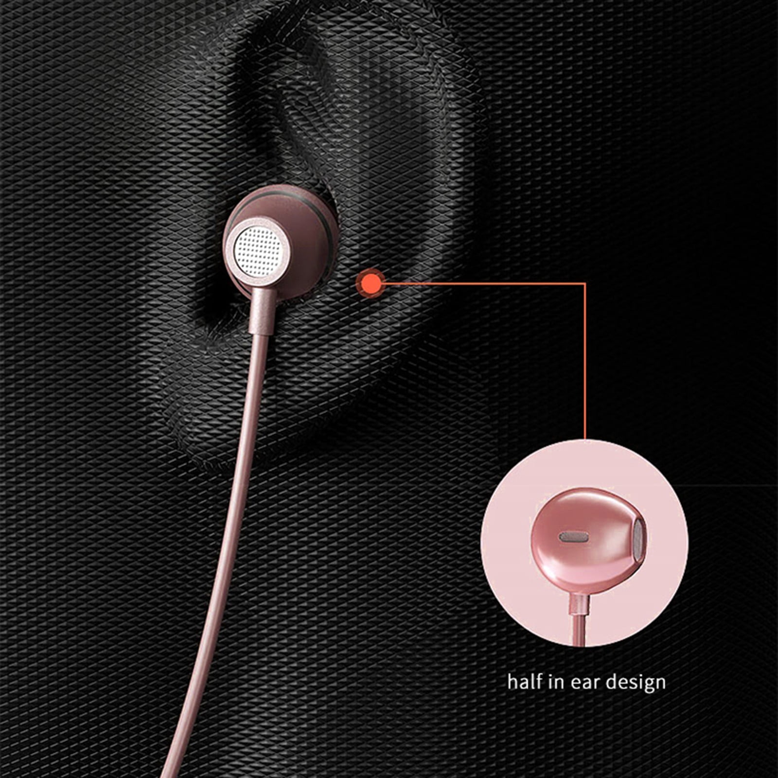 Wireless Earbuds Bluetooth Headphones Sport, Bluetooth Earbuds Stereo Ear Buds, Noise Cancelling Mic, IP7 Waterproof Headset for Workout/Running,Pink