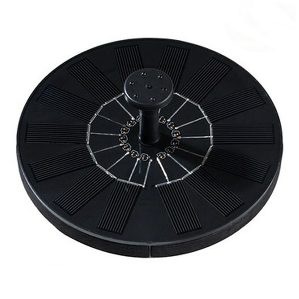 Bomba solar para fuente de baño de pájaros, fuente solar mejorada con 4 boquillas, bomba de fuente de agua flotante independiente con energía solar para baño de pájaros, jardín, estanque, piscina, al aire libre Vhermosa 220860
