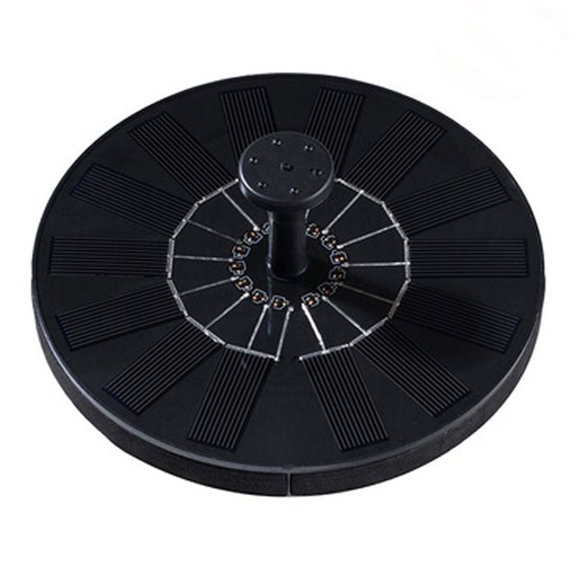 Bomba solar para fuente de baño de pájaros, fuente solar mejorada con 4 boquillas, bomba de fuente de agua flotante independiente con energía solar para baño de pájaros, jardín, estanque, piscina, al aire libre Vhermosa 220860