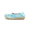 thumbnail image 5 of Frontwalk Women Flats Round Toe Boat Shoes Hollow Out Loafers Walking Casual Moccasins Womens Slip On Moon Color 4, 5 of 9