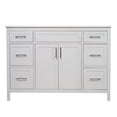 thumbnail image 1 of The Modern Look of a 48-Inch Bathroom Vanity in Cement Gray - IB Tools, 1 of 4