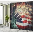 thumbnail image 5 of Ambesonne Colorful Shower Curtain, Fireworks 4th of July, 69"Wx75"L, Multicolor, 5 of 5