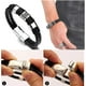 thumbnail image 4 of Pulsera de moda para hombre, pulsera de cuero para hombre, pulseras para hombre, regalo juvenil, negro, 4 of 5