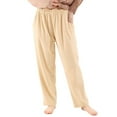 thumbnail image 2 of Defitshape Women's 100 Cotton Sleep Pants Soft Pajamas Cozy Spring Comfy Loose Relaxed Elastic Waist Sleepwear Bottoms with Pockets White XX-Large, 2 of 4