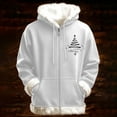 thumbnail image 2 of IWRICH Jackets Zip up Christmas Hoodies for Men and Women Graphic Long Sleeve Xmas Fuzzy Trim Sweatshirts White XL, 2 of 3