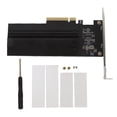 thumbnail image 2 of M.2 NVMe To PCIe 4.0 X8 Adapter Card, NVMe PCIe Adapter Card 2 Port  for Linux for 2280 2260 2242 2230, 2 of 7