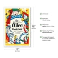 thumbnail image 2 of Alice in Wonderland - Broadway Production starring Eva Le Gallienne Margaret Webster - Vintage Theater Poster by David Klein c.1947 - Master Art Print (Unframed) 12in x 18in, 2 of 4