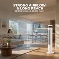 thumbnail image 6 of Alvantor 36" Tower Fan for Bedroom, 28dB Quiet Bladeless Cooling Fan with Remote, 5 Speeds 4 Modes, 12H Timer, 64° Oscillating Standing Fan, 6 of 7