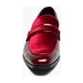 thumbnail image 6 of Stacy Adams Spratley Moc Toe Saddle Slip On Dress Shoes Burgundy 25686-601, 6 of 7