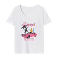 thumbnail image 1 of Camiseta básica para mujer, camiseta informal con cuello redondo, camiseta de manga corta para senderismo M, 1 of 7
