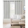 thumbnail image 2 of Sage Green Blackout Curtains, Light Blocking Print Window Curtains, Abstract Lines Gradient Minimalist Modern Thermal Insulated Window Drapes for Living Room Kitchen Cafe 2 Panels, 84"W x 84"L, 2 of 9