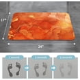 thumbnail image 4 of Bath Mat Rug Set 2 Piece, Super Absorbent Quick Dry Bathroom Rug Set, Non Slip Rubber Backed Bathroom Floor Mat for Tub Shower Sink (17"x24"+17"x24", Orange), 4 of 6