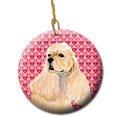 thumbnail image 1 of 2.81 x 2.81 Po. Ornement en Céramique Cocker Spaniel, 1 of 1