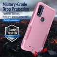 thumbnail image 6 of AggXpf for Moto G Pure Phone Case, Moto G Power 2022 Case with Full Body Rugged Shockproof Protective Cover, Dual Layer Protective Phone Case for Moto G Pure/G Power 2022, Pink, 6 of 7