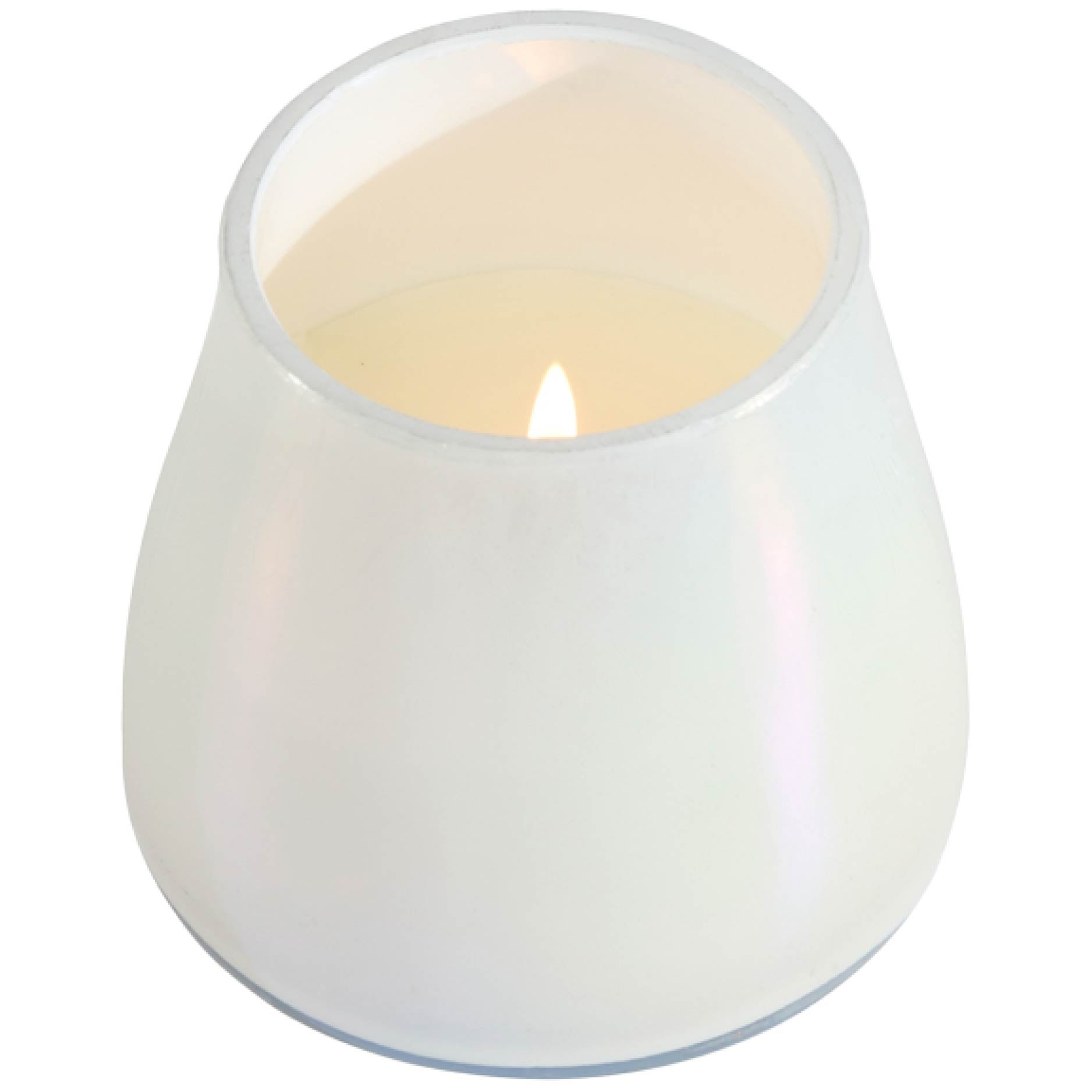 Urban Shop 6.7" x 5.9" Iridescent Pink Mushroom Candle