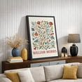 thumbnail image 4 of Framed Canvas Print William Morris Wall Art Abstract Floral Botanical Decorative for Living Room Bedroom - 24"x36" BLACK, 4 of 8