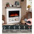 thumbnail image 3 of Maxhonor 58.6 Inch Electric Fireplace with 3D Flame & Heater, Classic Wood Design & Remote Control, 3 of 8